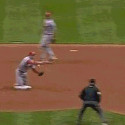 Watch Pete Kozma Complete A Double Play While Face-planting