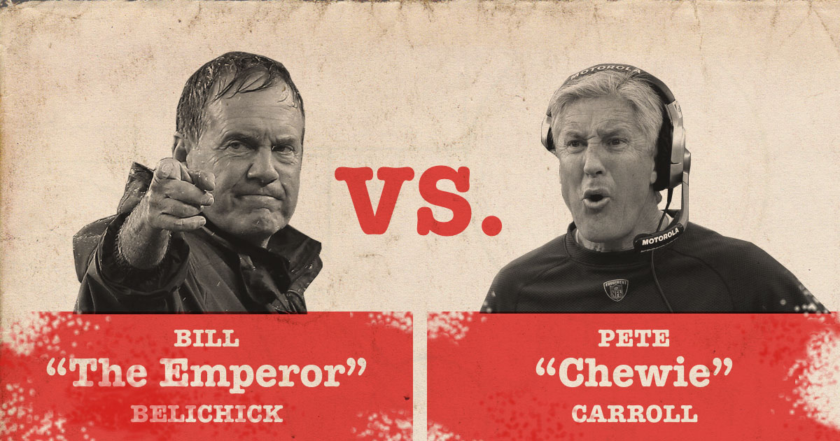 Bill Belichick vs Pete Carroll